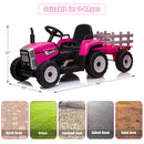 12V Electric Kids Ride On Tractor with Trailer Battery Powered Toy Car Magic Cars 5