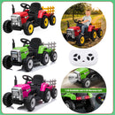 12V Electric Kids Ride On Tractor with Trailer Battery Powered Toy Car Magic Cars 10