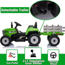 12V Electric Kids Ride On Tractor with Trailer Battery Powered Toy Car Magic Cars 14