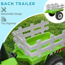 12V Electric Kids Ride On Tractor with Trailer Battery Powered Toy Car Magic Cars 17