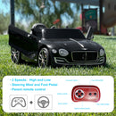 12V Electric Kids Ride-On Car Bentley Style with Remote Control and LED Lights Black Magic Cars 6