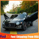 12V Electric Kids Ride-On Car Bentley Style with Remote Control and LED Lights Black Magic Cars Variant 0