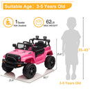 12V Electric Kids Ride-On Jeep with Dual Drive and 2.4G Remote Control Magic Cars 8