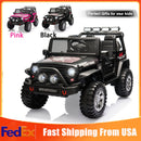 12V Electric Kids Ride-On 2-Seater Jeep Truck Vehicle with Remote Control Toy Magic Cars 1