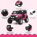 12V Electric Kids Ride-On Truck with MP3, Horn, and 2.4G Remote Control - Pink Magic Cars 5