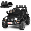 12V Electric Kids Ride-On Car with Remote Control, Storage Box, and Music – Black Magic Cars 3