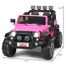 12V Pink Electric Ride-On Car for Kids with Remote Control, Storage Box, and Music Magic Cars 1