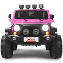 12V Pink Electric Ride-On Car for Kids with Remote Control, Storage Box, and Music Magic Cars 4