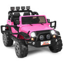 12V Pink Electric Ride-On Car for Kids with Remote Control, Storage Box, and Music Magic Cars Variant 0