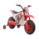 12V Electric Kids Ride-On Dirt Bike Motorcycle Toy with Battery and Training Wheels Red Magic Cars 0
