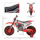 12V Electric Kids Ride-On Dirt Bike Motorcycle Toy with Battery and Training Wheels Red Magic Cars 2