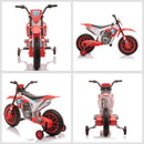 12V Electric Kids Ride-On Dirt Bike Motorcycle Toy with Battery and Training Wheels Red Magic Cars 7