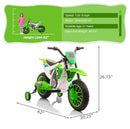 12V Electric Kids Ride-On Dirt Bike Motorcycle Toy with Training Wheels Green Magic Cars 2