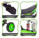 12V Electric Kids Ride-On Dirt Bike Motorcycle Toy with Training Wheels Green Magic Cars 4
