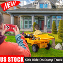 12V Electric Kids Ride-On RC Dump Truck Construction Tractor with Functional Electric Bucket Magic Cars Variant 0