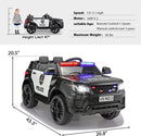 12V Electric Kids Ride-On Police Car with Remote Control, Siren, and Music Magic Cars 3