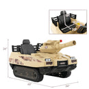 12V Kids Electric Ride-On Tank with Rotating Turret and 8 Missiles Magic Cars 4