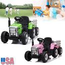 12V Electric Kids Ride-On Tractor with Battery Power, Remote Control, and Trailer Magic Cars 6