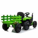 12V Battery-Powered Electric Ride-On Kids Tractor with Trailer Toy Magic Cars 14