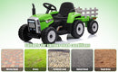 12V Electric Kids Ride On Tractor with Trailer and LED Lights, Battery Powered Toy Magic Cars 11