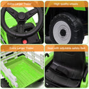 12V Electric Kids Ride On Tractor with Trailer and LED Lights, Battery Powered Toy Magic Cars 5
