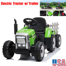 12V Electric Kids Ride On Tractor with Trailer and LED Lights, Battery Powered Toy Magic Cars Variant 0