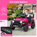 12V Electric Ride-On Truck for Toddlers with Remote Control and Music Magic Cars 7