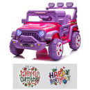 12V Electric Kids Ride-On Truck with Remote Control, DIY Stickers, Dual Motors, and MP3 Player Magic Cars 8