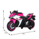 12V Electric Kids Ride On Motorcycle with Manual Throttle and Training Wheels Magic Cars 6