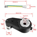 12V High-Speed Electric Motor Gearbox for Kids Ride-On Vehicles, 550 RPM Enhancement Magic Cars 5