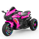 12V Battery-Powered Electric Three-Wheel Motorcycle Ride-On for Kids Magic Cars 0