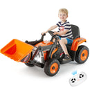 12V Orange Electric Ride-On Excavator Truck with 3 Speeds, Music, Lights, and Remote Control Magic Cars 11