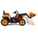 12V Orange Electric Ride-On Excavator Truck with 3 Speeds, Music, Lights, and Remote Control Magic Cars 15
