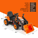 12V Orange Electric Ride-On Excavator Truck with 3 Speeds, Music, Lights, and Remote Control Magic Cars 1