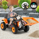 12V Orange Electric Ride-On Excavator Truck with 3 Speeds, Music, Lights, and Remote Control Magic Cars 2