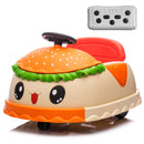 12V Electric Ride-On Bumper Car with Remote Control Hamburger Design and 360-Degree Spin for Kids Magic Cars Variant 0