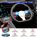 12V Electric Ride-On Car for Kids with Remote Control, Music, LED Lights, and 3 Speeds – Blue Magic Cars 3