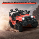 12V Electric Ride-On Kids Truck with LED Lights and Remote Control Battery-Powered Toy Car for Children Magic Cars 7