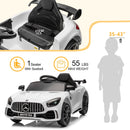 Licensed Mercedes-Benz 12V Electric Ride-On Car for Children Ages 3-5 - White Magic Cars 10