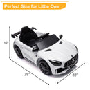 Licensed Mercedes-Benz 12V Electric Ride-On Car for Children Ages 3-5 - White Magic Cars 6