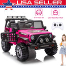 12V Electric Ride-On Jeep Truck for Kids with Remote Control and USB Charging Pink Magic Cars 0