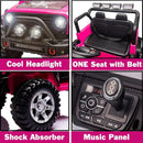 12V Electric Ride-On Jeep Truck for Kids with Remote Control and USB Charging Pink Magic Cars 5