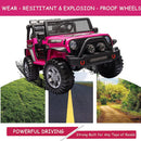 12V Electric Ride-On Jeep Truck for Kids with Remote Control and USB Charging Pink Magic Cars 6