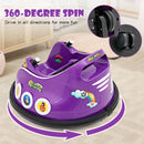 Purple 12V Electric Ride-On Car with Remote Control and LED Light Features Magic Cars 4