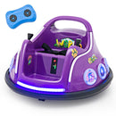Purple 12V Electric Ride-On Car with Remote Control and LED Light Features Magic Cars Variant 0