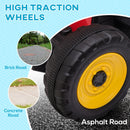 12V Electric Ride-On Tractor with Trailer, 25W Dual Motors, Red Magic Cars 7