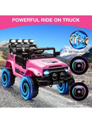 12V Electric Ride-On Truck for Kids with Remote Control, Spring Suspension, LED Lights, and Music Magic Cars 3