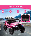 12V Electric Ride-On Truck for Kids with Remote Control, Spring Suspension, LED Lights, and Music Magic Cars 4
