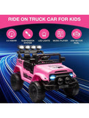 12V Electric Ride-On Truck for Kids with Remote Control, Spring Suspension, LED Lights, and Music Magic Cars 7