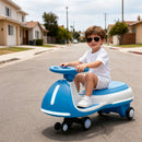 12V Electric Wiggle Car with Adjustable LED Lights and Flashing PU Wheels Magic Cars 9